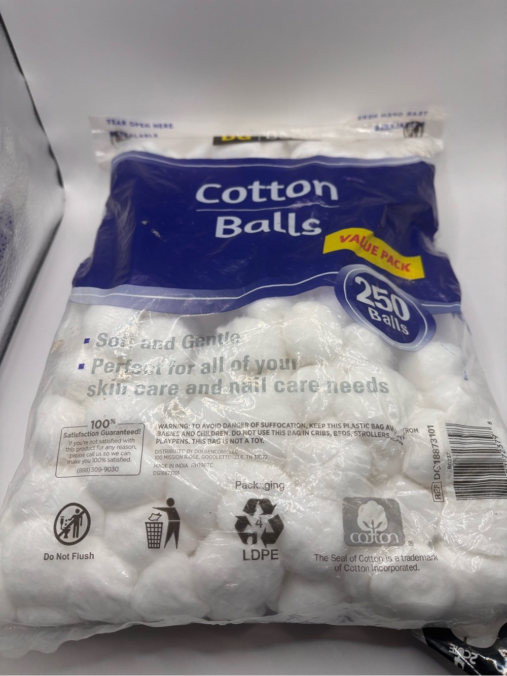 Cotton Balls 250 Pack - White Cotton Balls